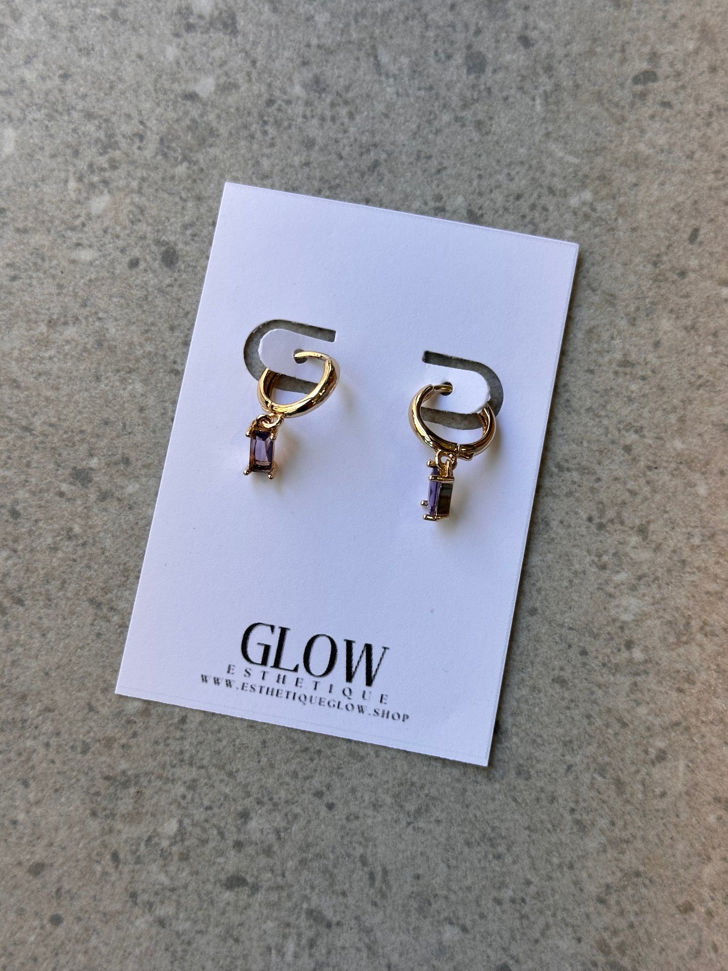 Boucles d’oreilles Gia Violette - Or