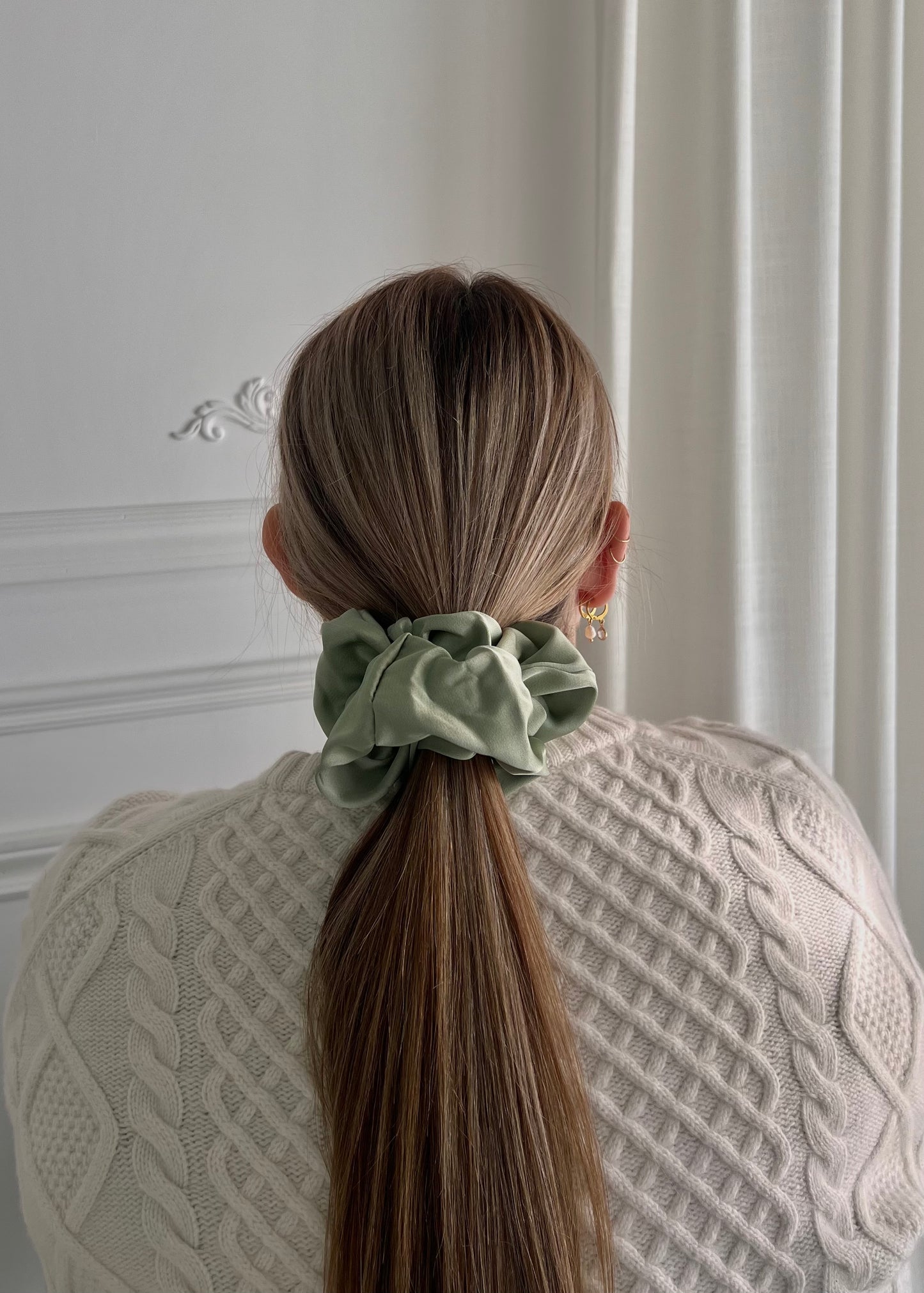 Chouchou XL - Vert sauge