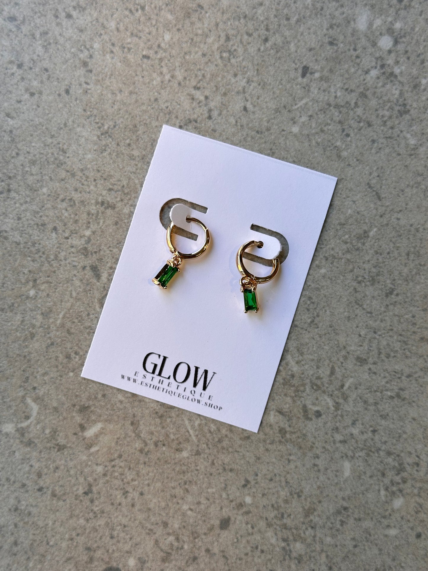 Boucles d’oreilles Gia Verte - Or