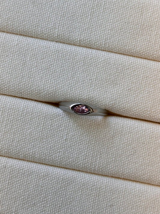 Bague Estelle Rose - Argent