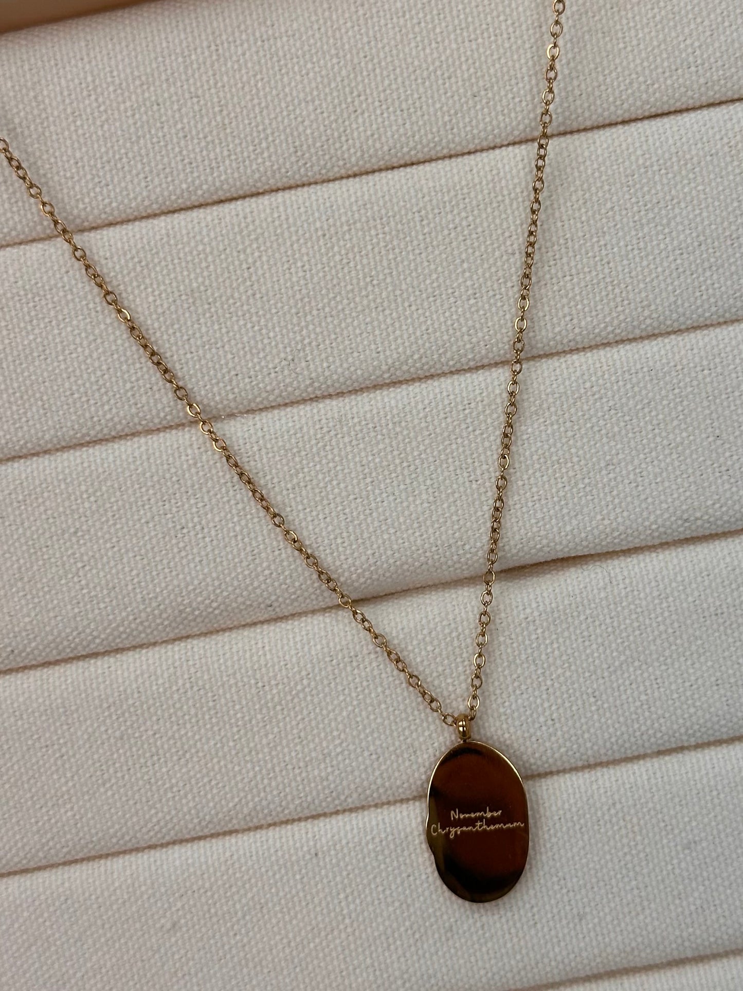 Collier Fleur Novembre - Or
