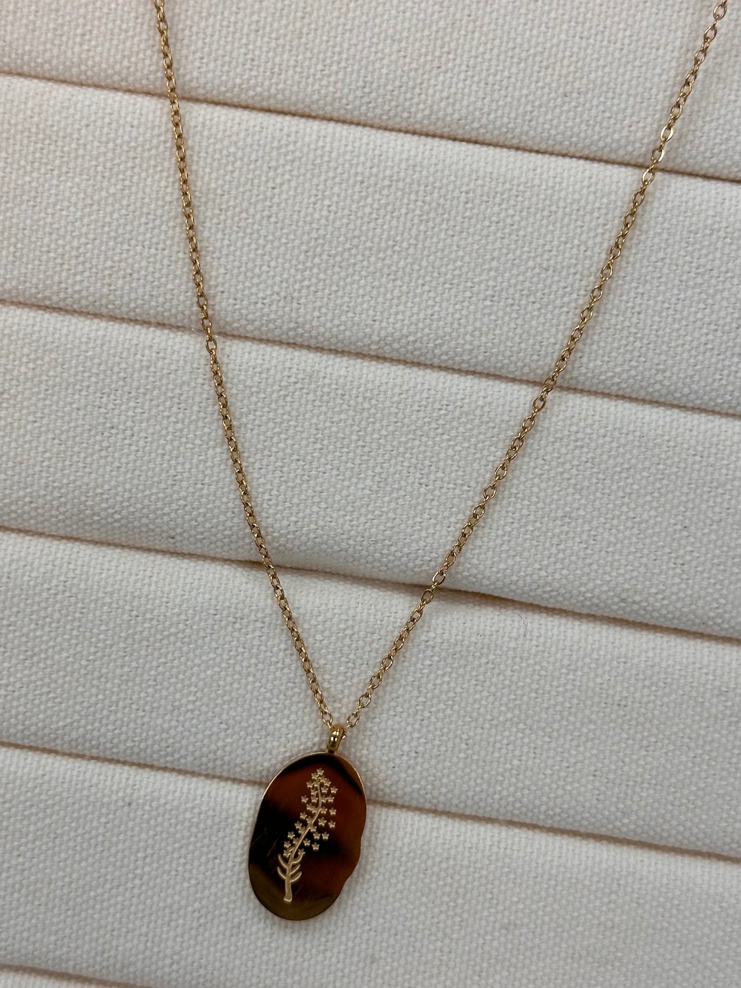 Collier Fleur Juillet - Or