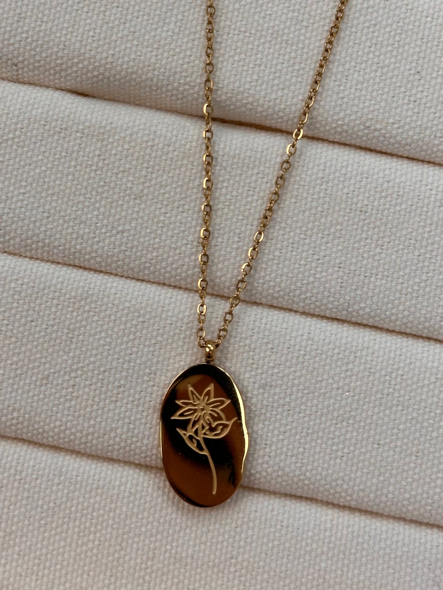 Collier Fleur Mai - Or
