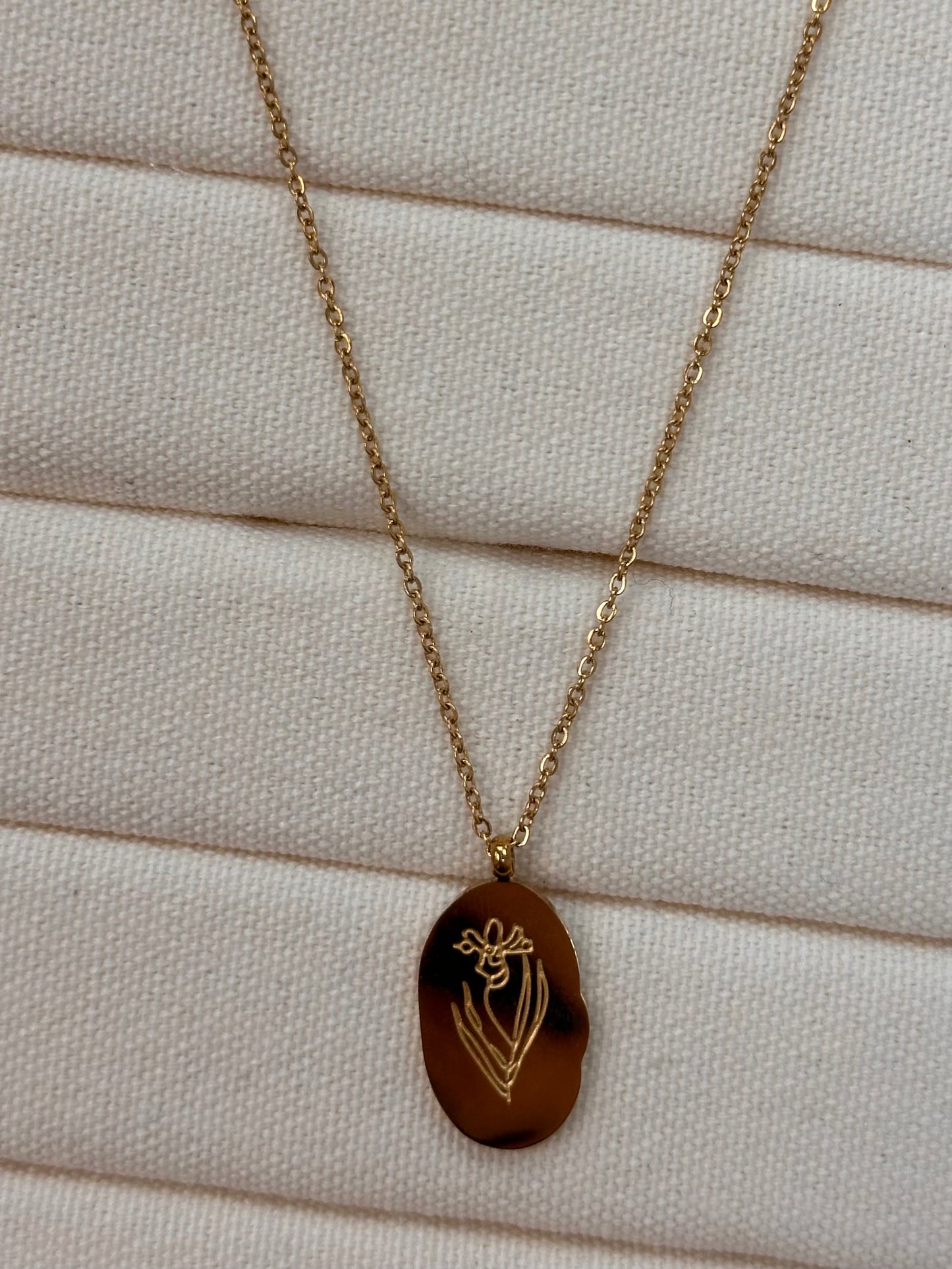 Collier Fleur Février - Or