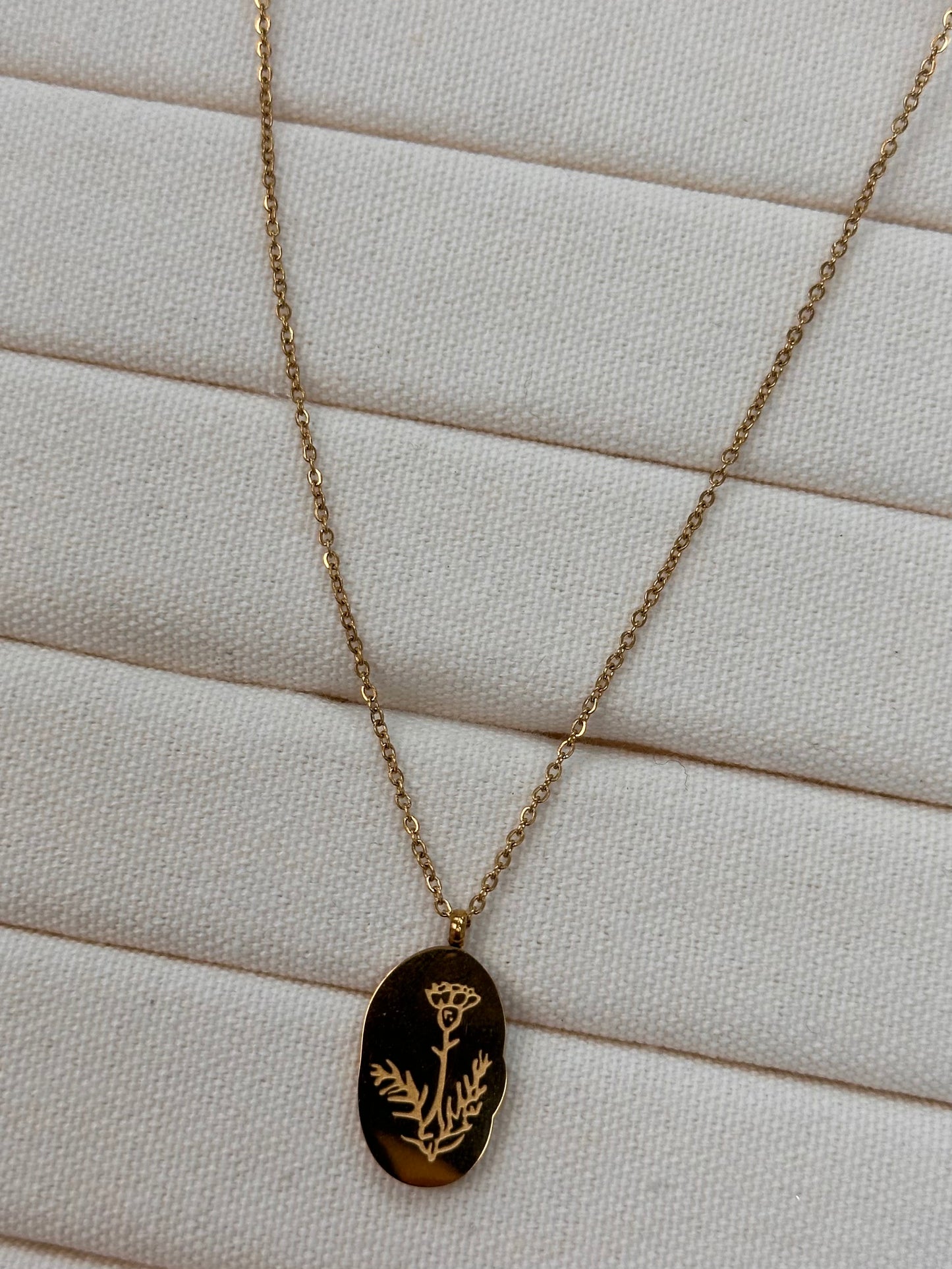 Collier Fleur Janvier - Or