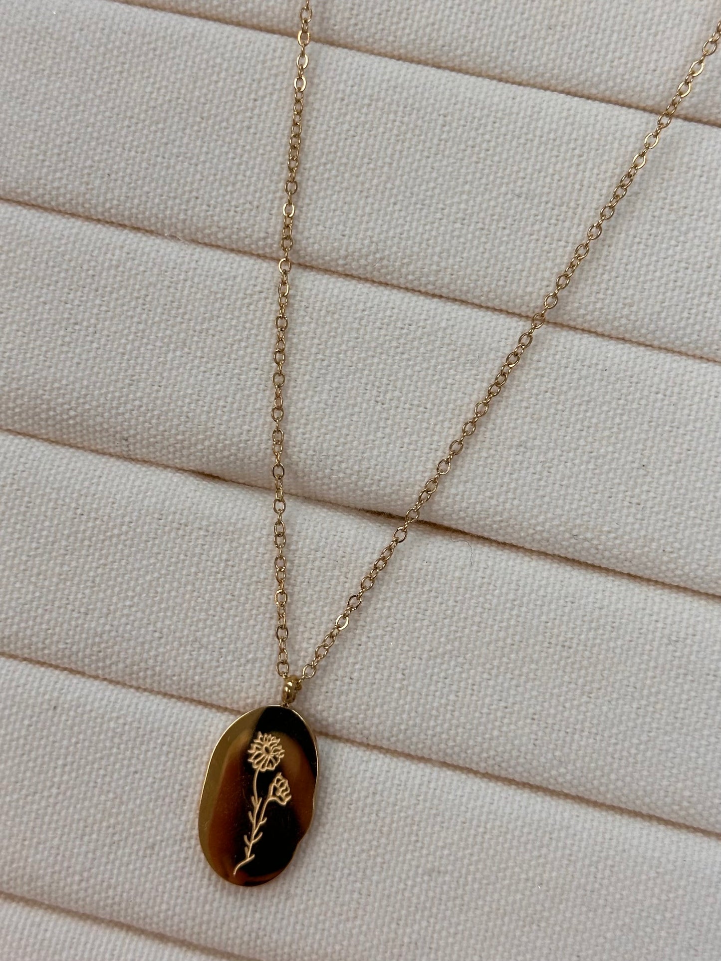 Collier Fleur Octobre - Or