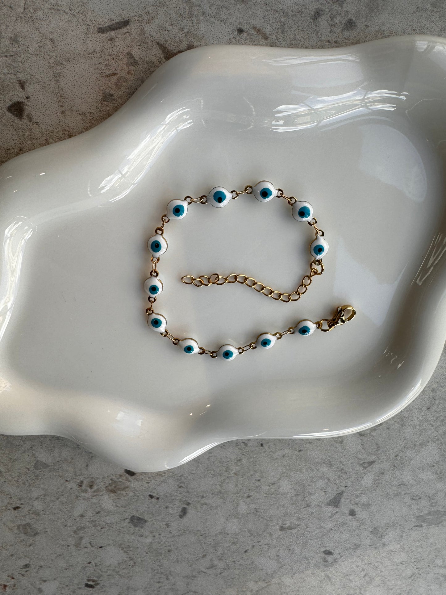 Bracelet Devil Eyes Bleu - or