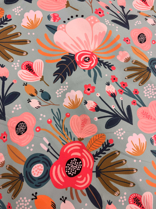 Poncho en microfibre pour enfant – Bouquet de fleur