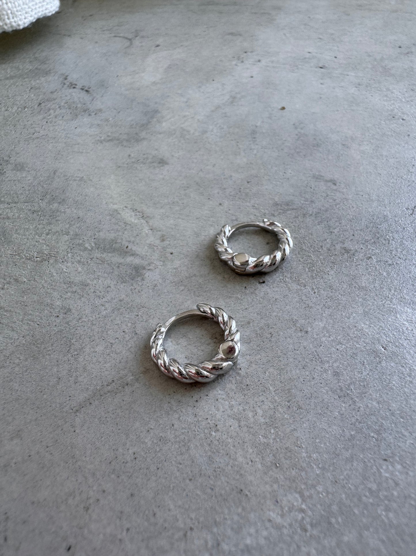 Boucles d’oreilles Torsade - Argent