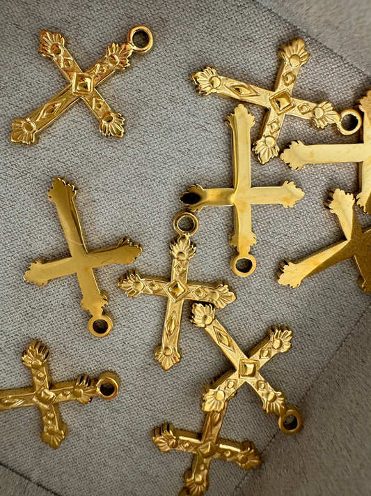 Breloque Croix - Or