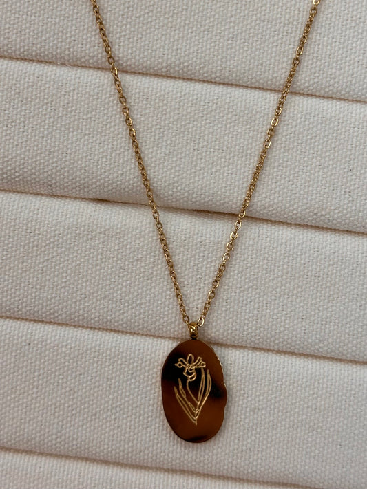 Collier Fleur Février - Or