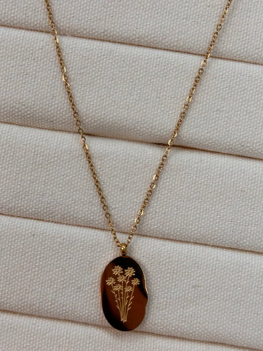 Collier Fleur Septembre - Or