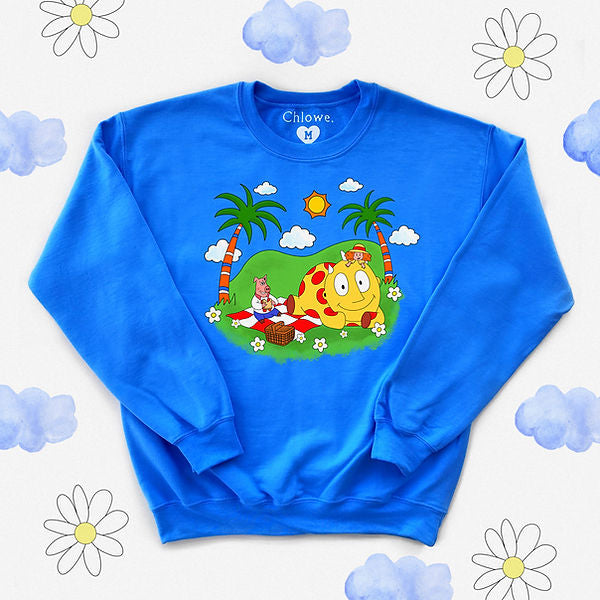 Crewneck Bête féroce bleu