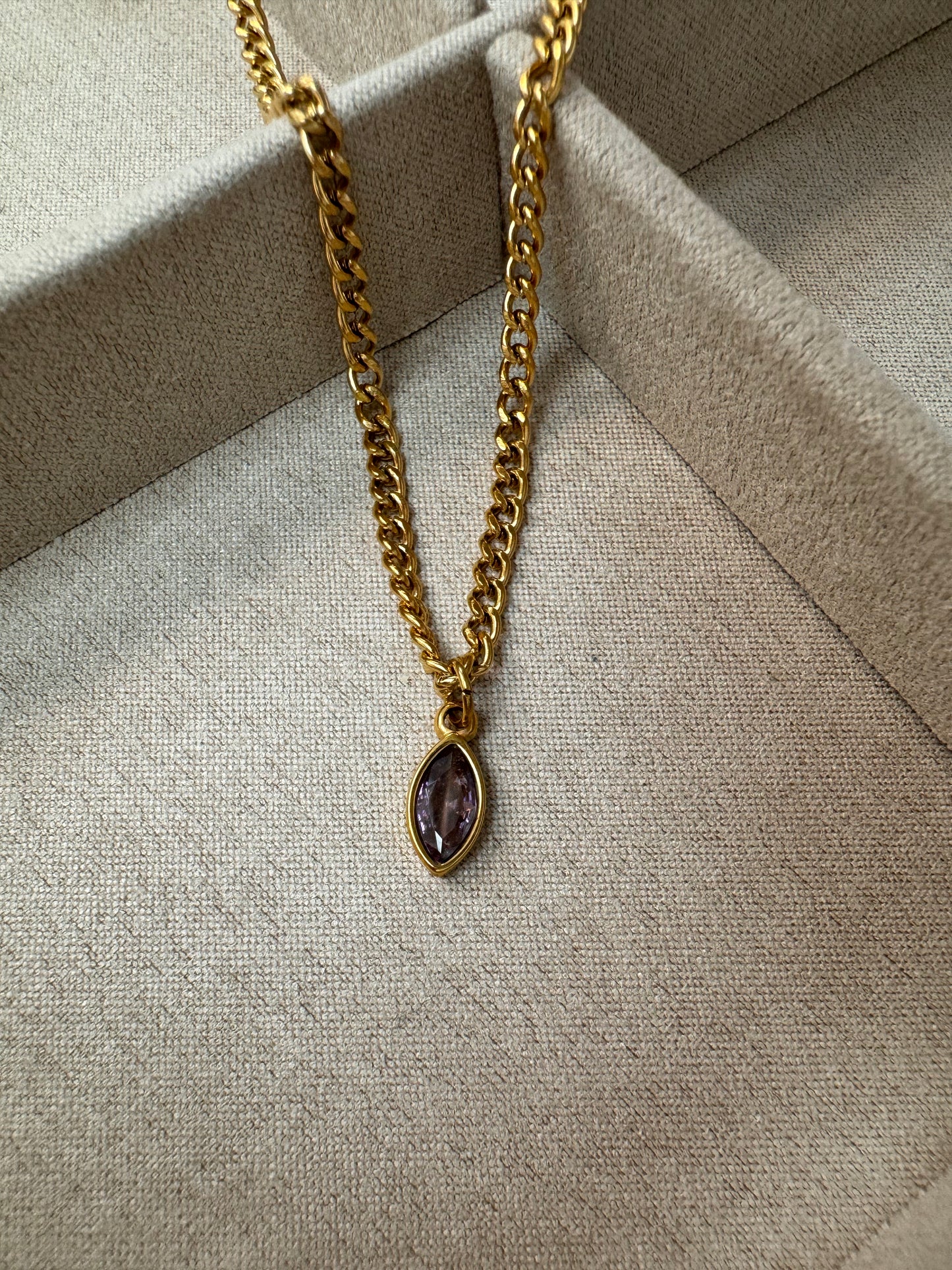 Collier Violette - Or