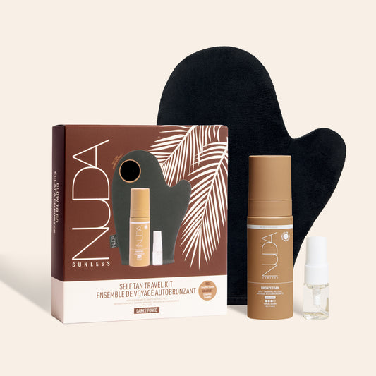 Ensemble de voyage autobronzant